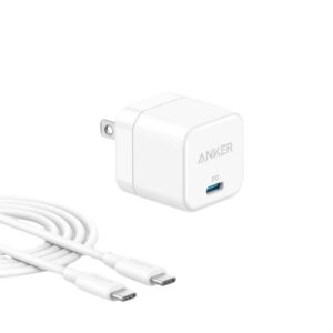 Anker PowerPort III 20W Cube Charger with USB-C to USB-C Cable