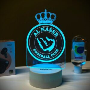 Acrylic Multicolor Night Lamp (Al-Nassr FC)