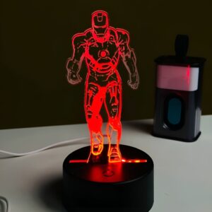 Acrylic Multicolor Night Lamp (IRON MAN)