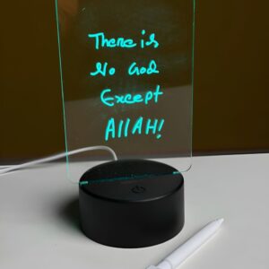 Acrylic Multicolor Night Lamp with Writable Board and Eraser Pen