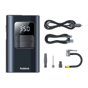 Baseus Car Tire Inflator Pumper VA1 Dual Power Wired & Wireless With Flashlight 6000 mAh Power Bank
