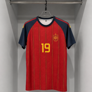 Spain Home Jersey for 2026 World Cup-Brush Fabrics(fan Edition)